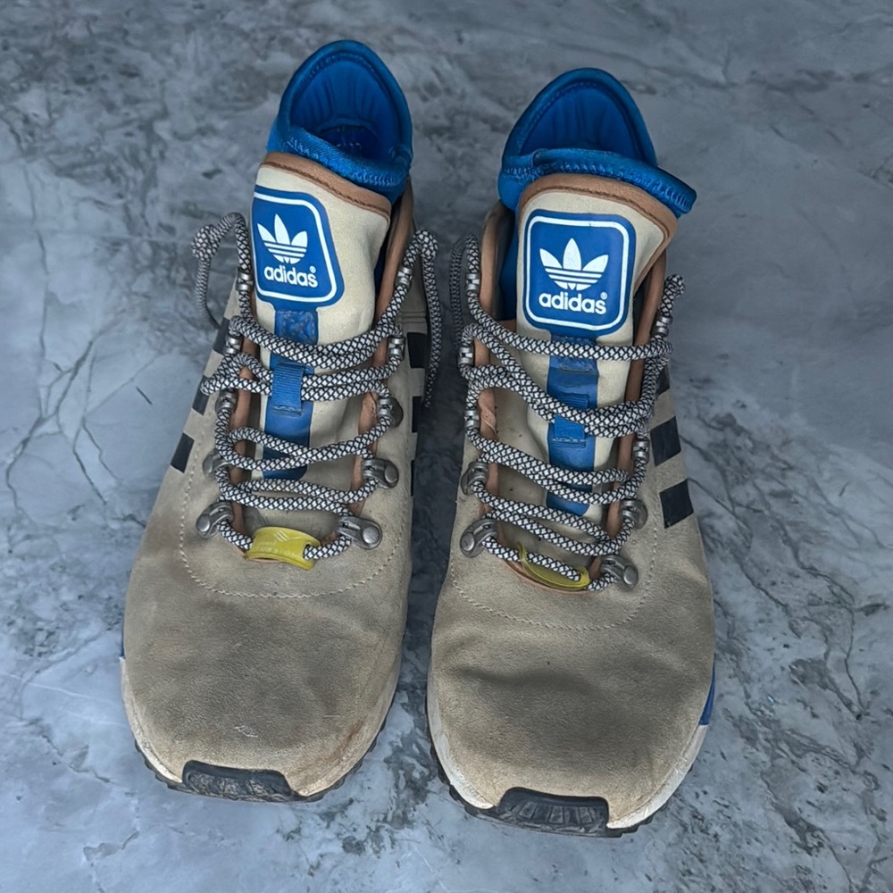 Adidas ZX Flux Winter Tan Suede and Blue